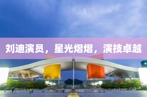 刘迪演员，星光熠熠，演技卓越