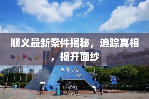 顺义最新案件揭秘，追踪真相，揭开面纱