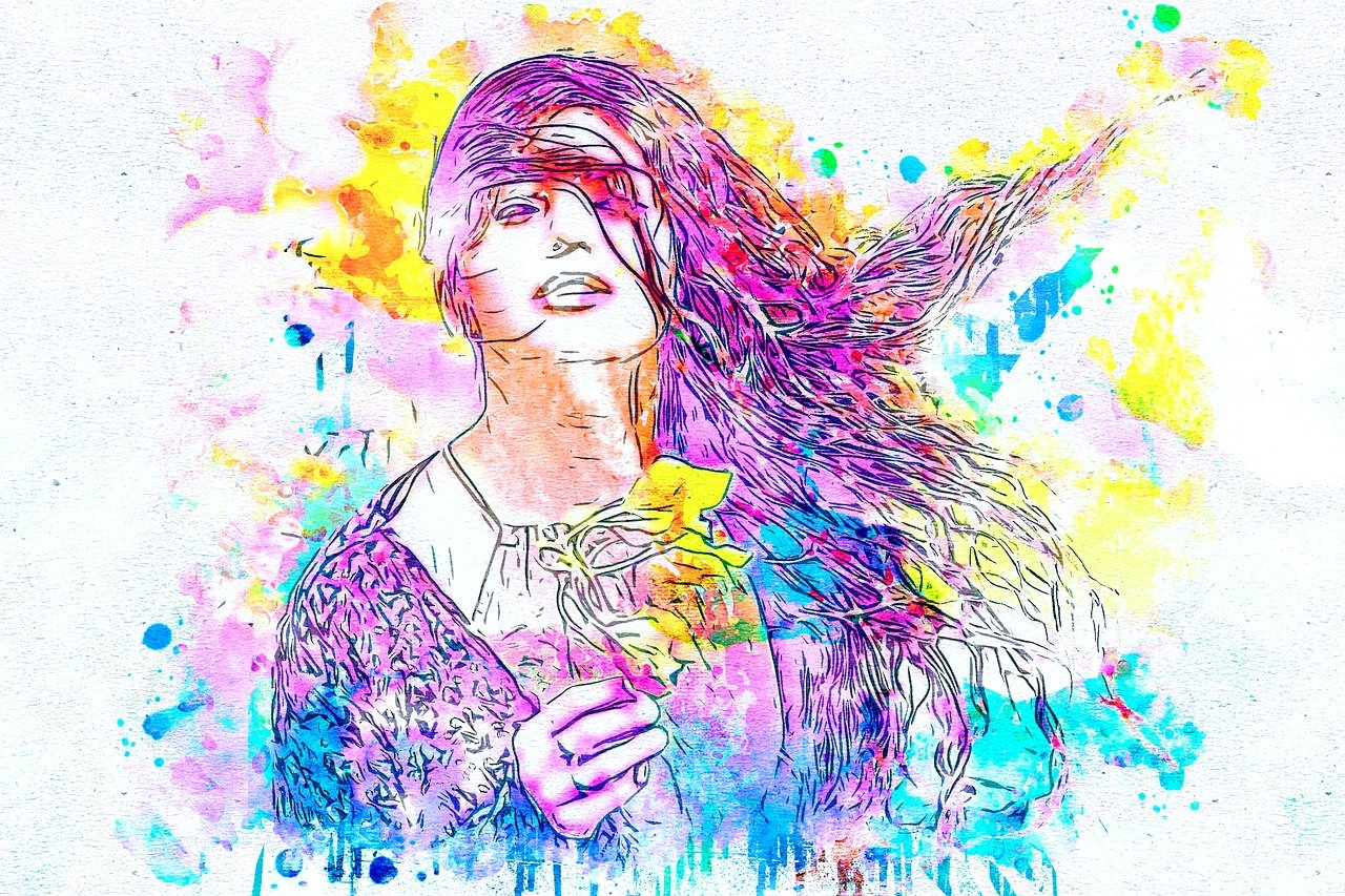 美轮美奂的女生背影动漫艺术展现